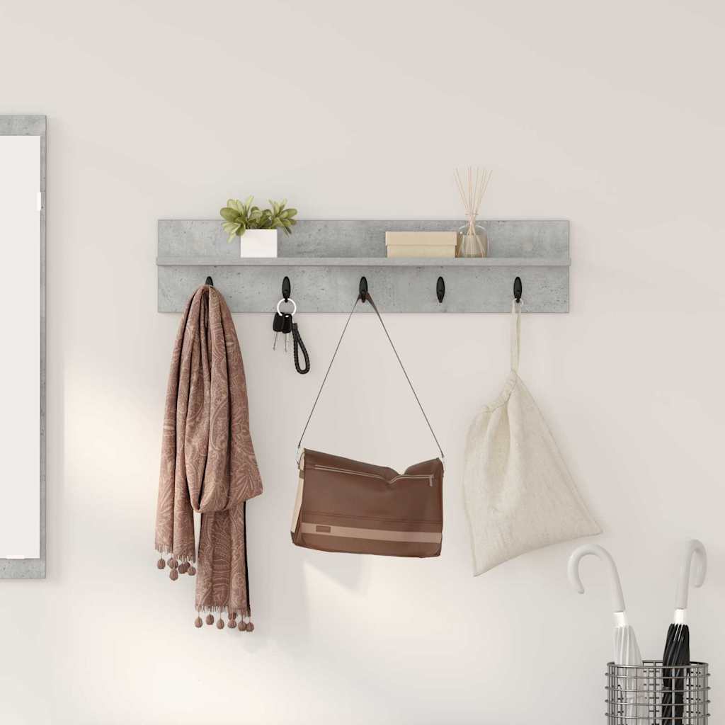 Wall Mounted Nightstand Wall Bracket Concrete Gray