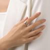 Tancise Classic 925 Sterling Silver  Zircon Ring Ladies Jewelry Wedding Promise Party Gift