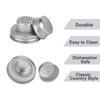 Mason Jar Shaker Lids Stainless Steel Seasoning Shaker Tops for Sugar