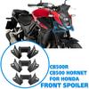 For Honda CB500 Hornet 2024 2025 Front Downforce Spoiler Aerodynamic Naked Winglets CB 500 Front Wheel Fender Extender Cowl