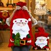 Velká vánoční dárková taška Vánoční dekorace Štědrý den Santa Claus Sněhulák Cukroví Dárky pro děti