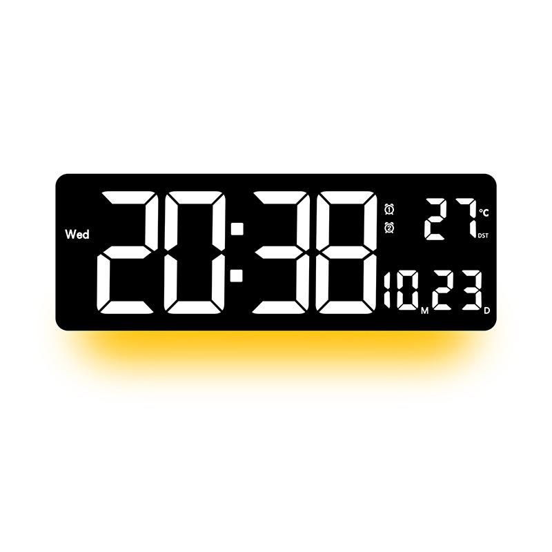 16-inch Large Display RGB Color Changing Wall Clock, Multifunctional Digital Electronic Clock for Living Room, Hot Selling 6658RGB