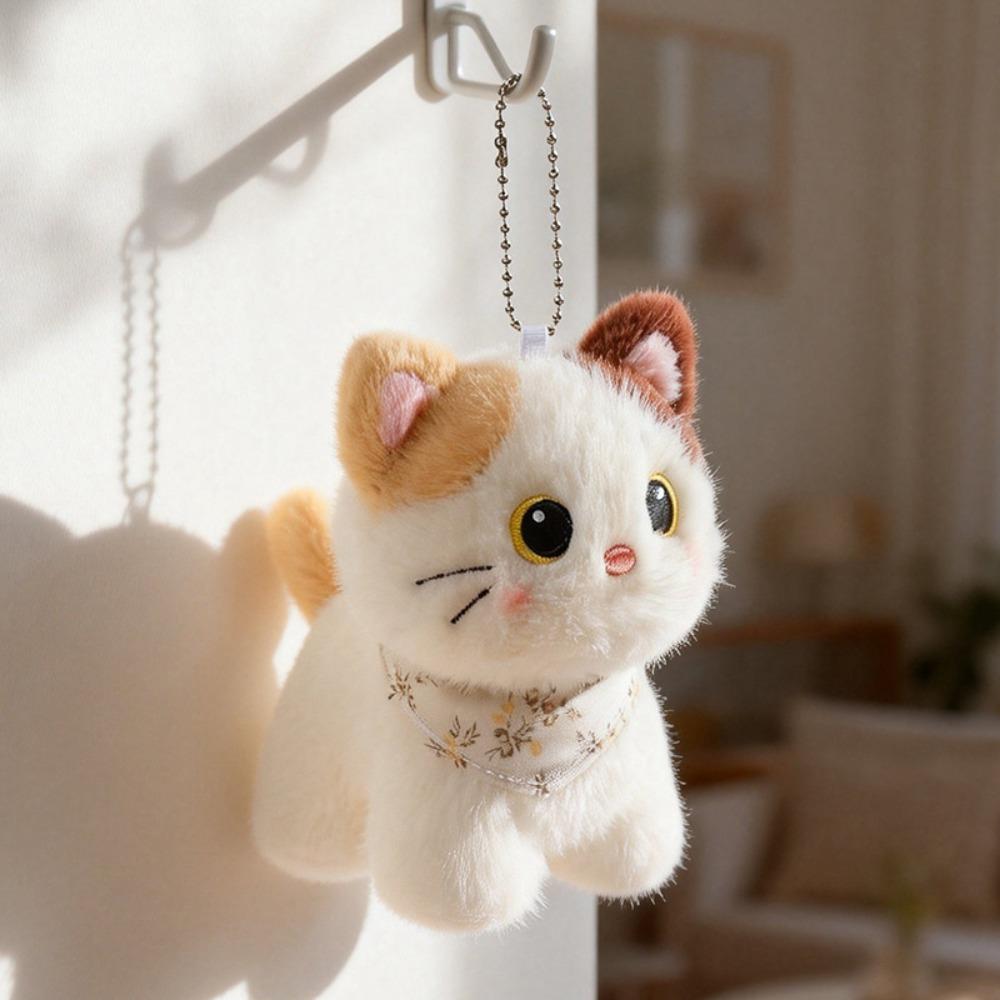 Super Soft Cat Stuffed Plushies Doll 13cm Kitty Plush Keychain Cat Animal Stuffed Toy Home Decor