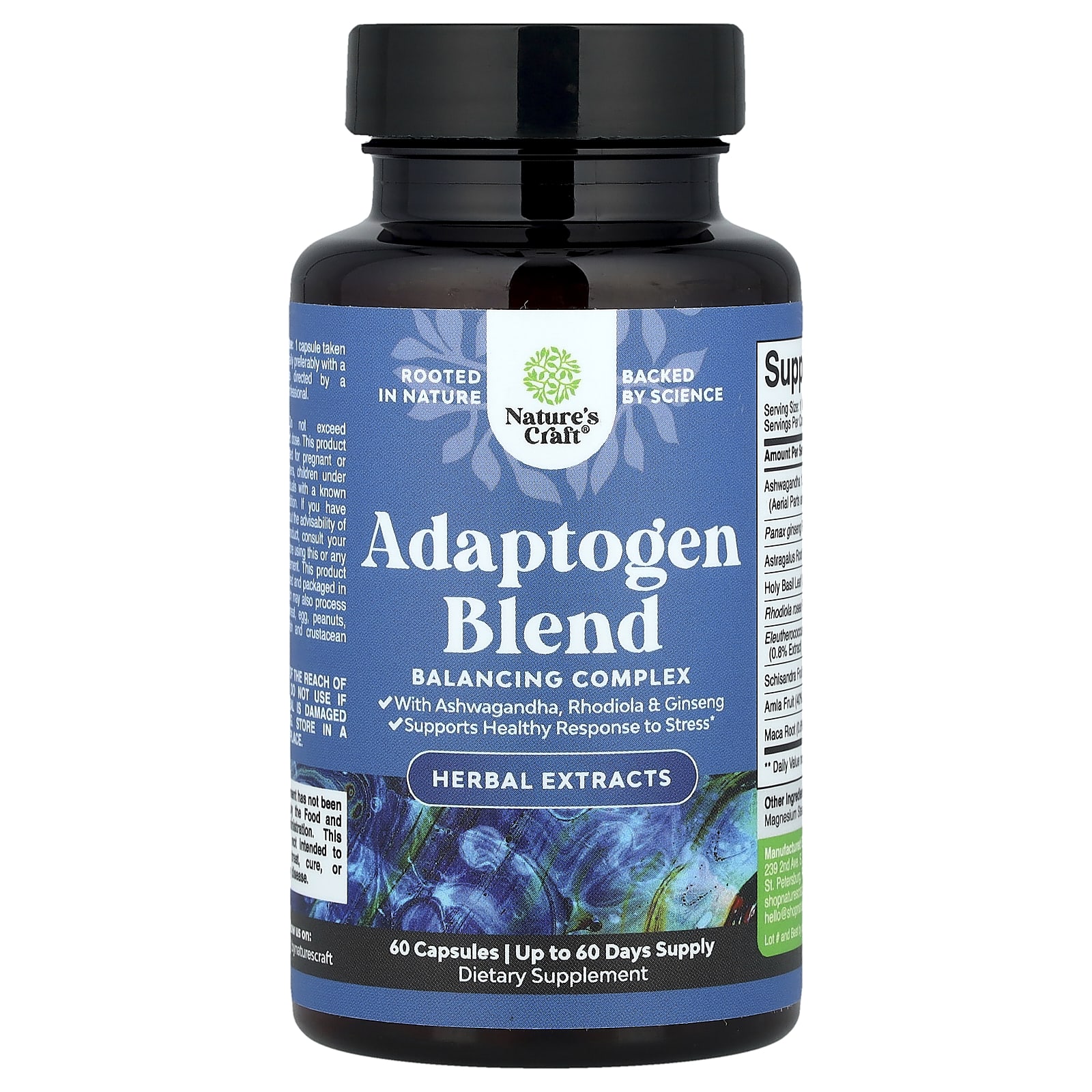 

Nature S Craft, Adaptogen Blend, 60 Capsules