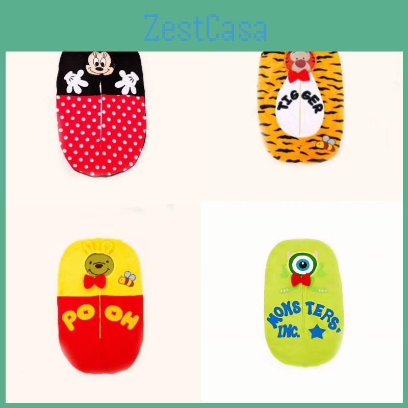 Dziecięcy kreskówkowy śpiwór z ciepłego pluszowego materiału dla komfortu snu zimą