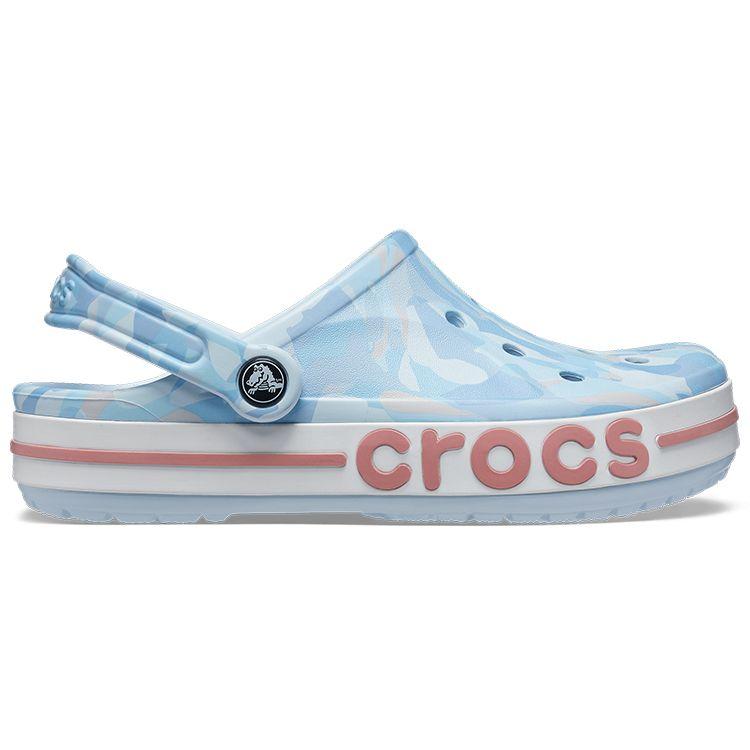 Crocs Classic Clog EVA Printed Logo Unisex Clogs Blue 207806-4JQ