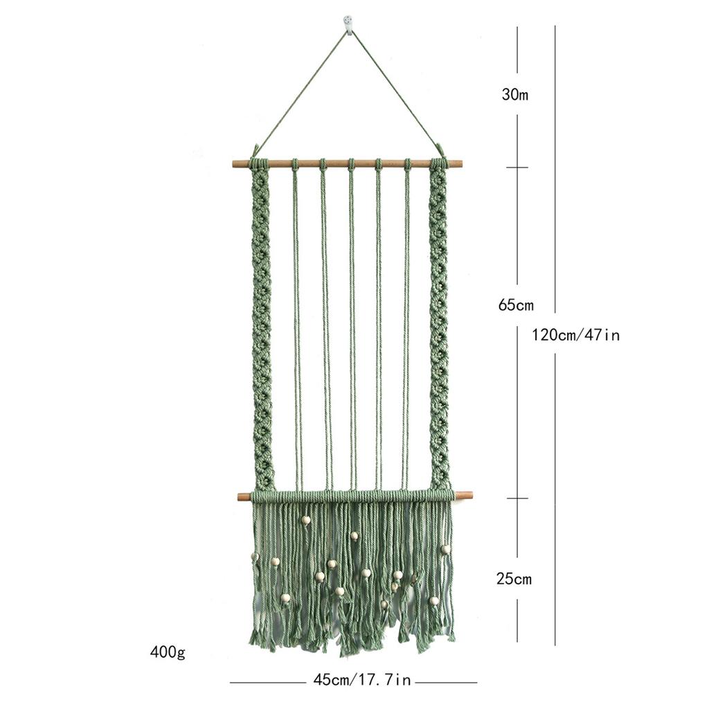 Picture Frames Decoration Hanging Photo Display Boho Macrame Wall Decor Picture Organizer for Teen Girls Cafe Bedroom Women