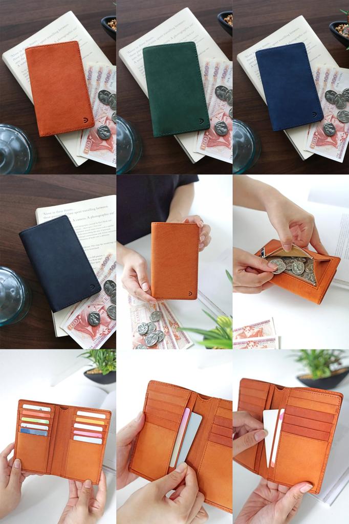 Baggy Port Men's Bifold Wallet, Navy, BP-ZYS1505-NV