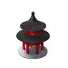 Chinese Pagoda Domed Pavilion Statue Ancient Building Model Japanese Decoration Miniature Rockery Aquarium Bonsai Ornament