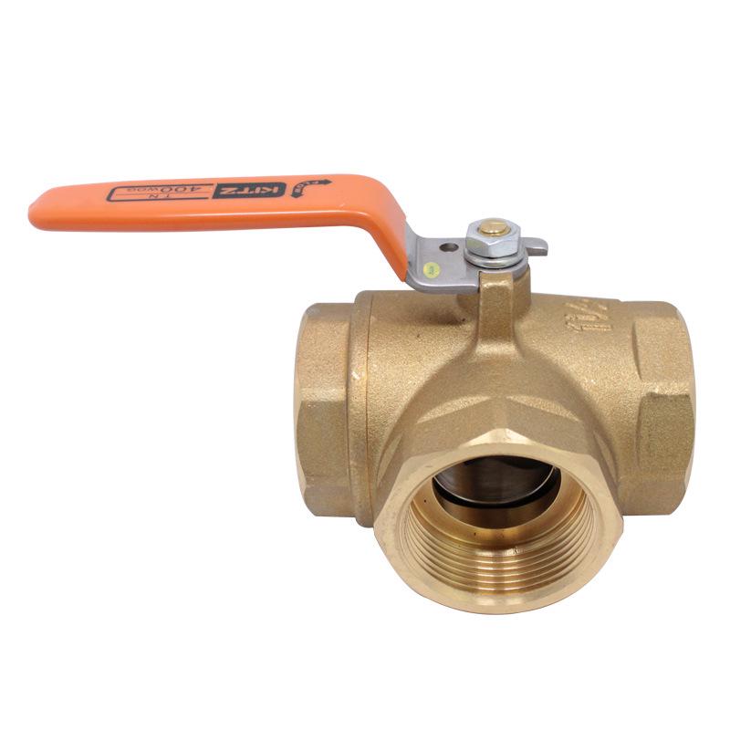 KITZ Kitazawa Three-Way L-Type Ball Valve TN400 for Gas, Water, Oil - Threaded Diverter Valve In Stock