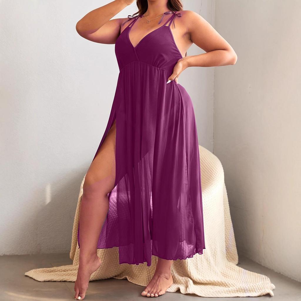 Nieuwe Stijl Elegante Dames Backless Spaghetti Band Lingerie Nachtjapon