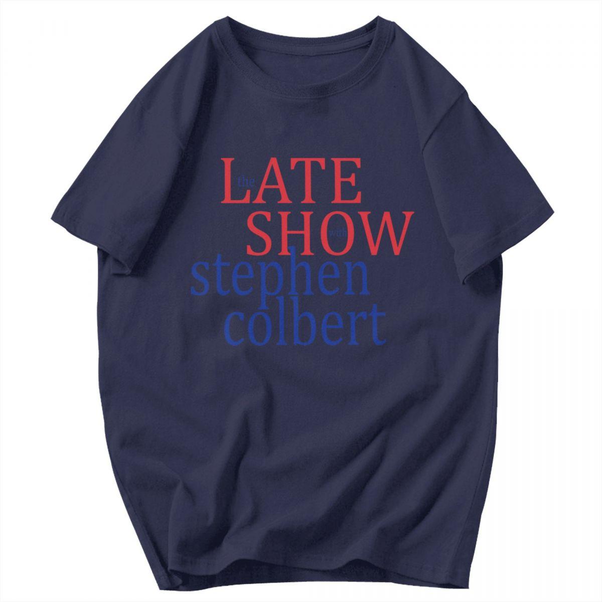 

Men T Shirt Stephen Colbert The Late Show Cotton Y2K Graphic Tees Unisex Clothes T Shirts M