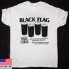 Camiseta Especial BLACK FLAG Band Com Convidados Especiais TOTAL CHAOS Tamanho Completo S-5XL Unissex