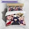 3pcs NARUTO (2) Design Cover Set - HD Printed Bedding with 1 Cover and 2 Pillowcases - Perfect for Home and Dorm Decor