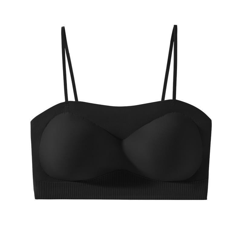 Thin Strap Uplift Bra: Wire-Free Wrap, Beautiful Back, Small Chest Support