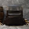 Retro Crazy Horse Leather Backpack Genuine Leather Men'S Large Capacity Backpack Leisure Going Out Travel Bag 16 Inch Computer Bag