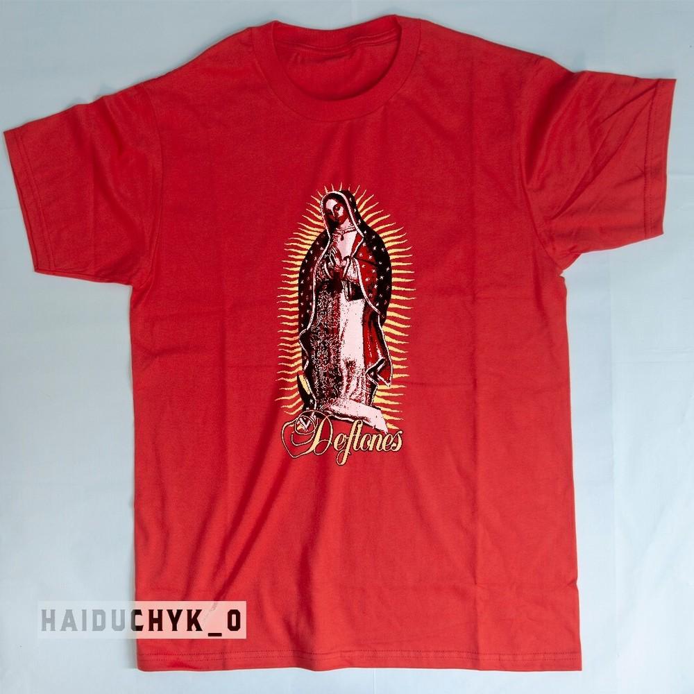 Deftones Virgin Mary Retro Shirt - Unisex Rock T-Shirt (Red, S-5XL) Unisex T-Shirt S