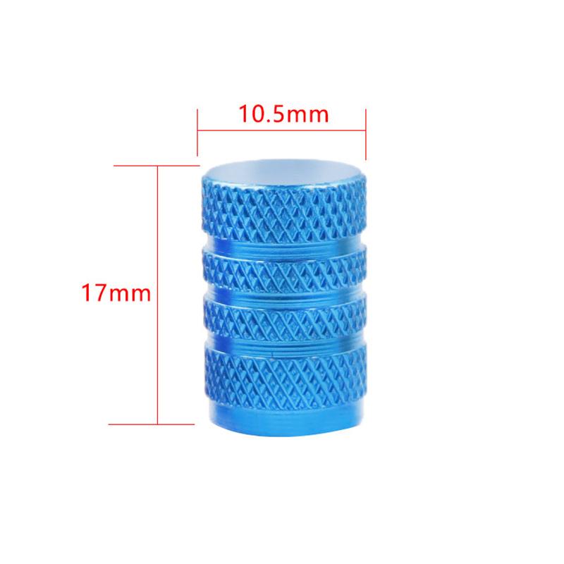 Aluminum Alloy Automobile Tire Valve Cap Three-Slot Circular Universal Valve Core Vacuum Tire Tire Pressure Monitoring Valve Cap Valve Stems 1