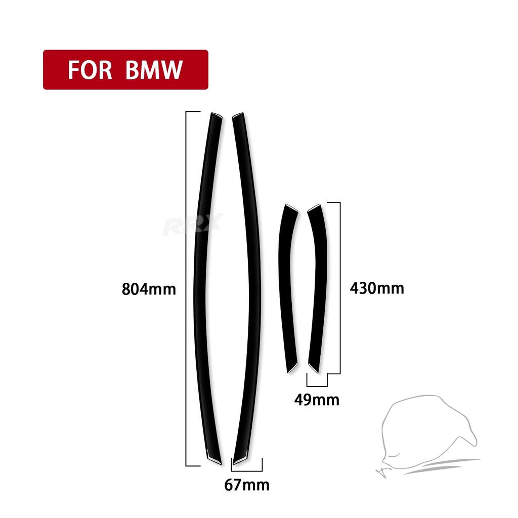 For BMW 3 Series E90 2006-2008 Piano Black Door Inner Handle Panel Decorative Strips Car Interior Decoration Accessories