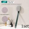 4pcs Set Long Handle Bath Shower Brush Soft Bristles Painless Back Scrubber Brush Coarse/Fine Sand Reusable Body Cleaning Brush