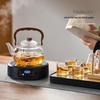YIHUTEA Mountain River Glass Teapot Set with T12 Electric Stove