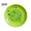Small Ceramic Grater Bowl, Manual Ginger Garlic Mincer with Ink Splash Pattern, Multi-use Dish Pepper Grinding Plate for Wasabi Daikon, Dishwasher