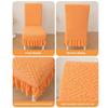 New Skirt Dining Chair Cover Jacquard Soft Anti-dirty Stool Slipcover Elastic Thickened Living Home Decor Pet Room