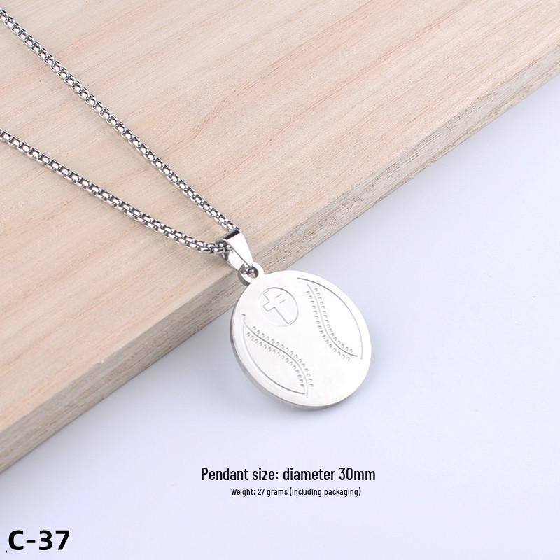 Colier Unisex cu Pandantiv Cruce Stil Hip-Hop - Accesoriu Bijuterie din Oțel Inoxidabil