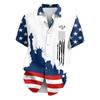 Camisa Masculina Casual de Manga Curta com Gola
