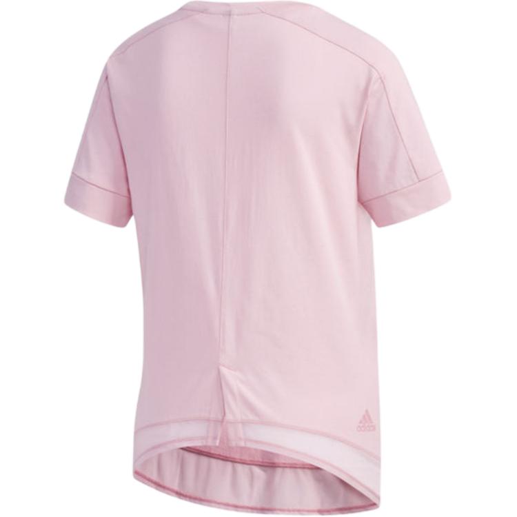 Adidas Ss Tee Id Casual Comfortable Breathable Short Sleeve T-Shirt Women Tops Pink DY8650
