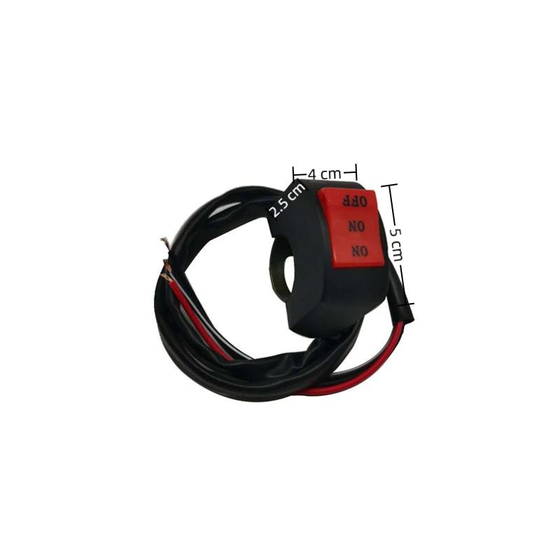 Comutator Far LED 22mm Fază Lungă Fază Scurtă Trei Linii Buton Comutator Ghidon Motocicletă Folosit Ca Comutator ON/ON/OFF Pentru Lumini Generale