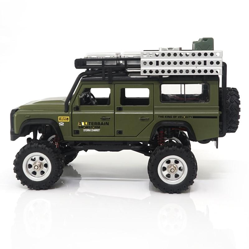 1/28 Scale 4WD 2.4Ghz Simulation Remote Control Off-Road Climbing Car with Front and Rear Lights Vehicle Model Toy