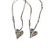 Korean High-End Silver Heart Necklace - Trendy, Fashionable, Versatile Design