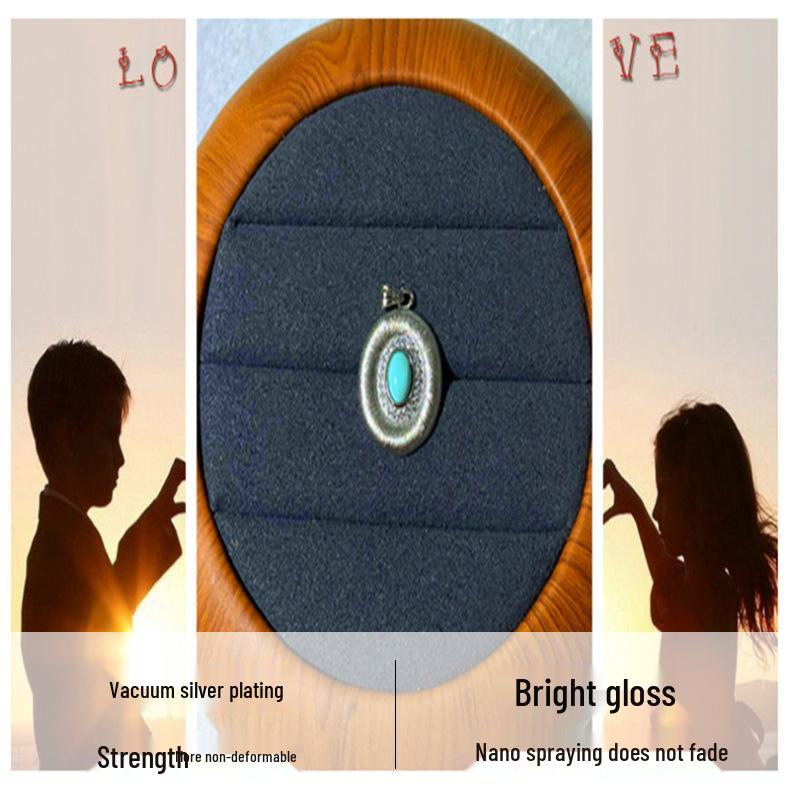 S925 Sterling Silver Turquoise Pendant - Brushed, Fashionable, Versatile, High-End Influencer Style with 0-Word Chain Accessory
