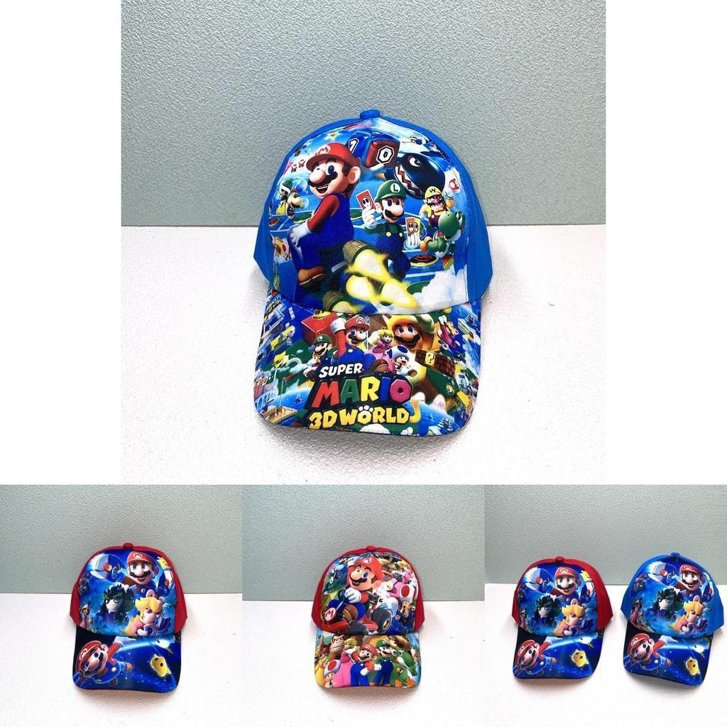 Super Mario Cartoon Baseball Cap Adjustable Sun Hat For Kids And Adults