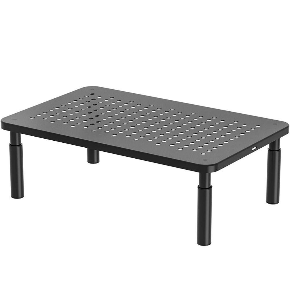 Heightening PC Monitor Holder Metal Laptop Cooling Bracket Multi-use Storage Rack