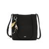 DakS Black Cowhide Flower Charm CroSSbody Bag S Dcba6f556bk