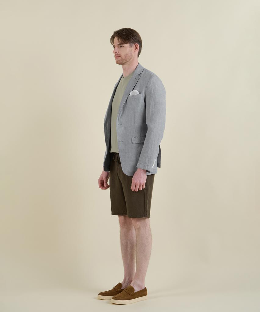 Panicale Sky Blue Washed Linen Jacket