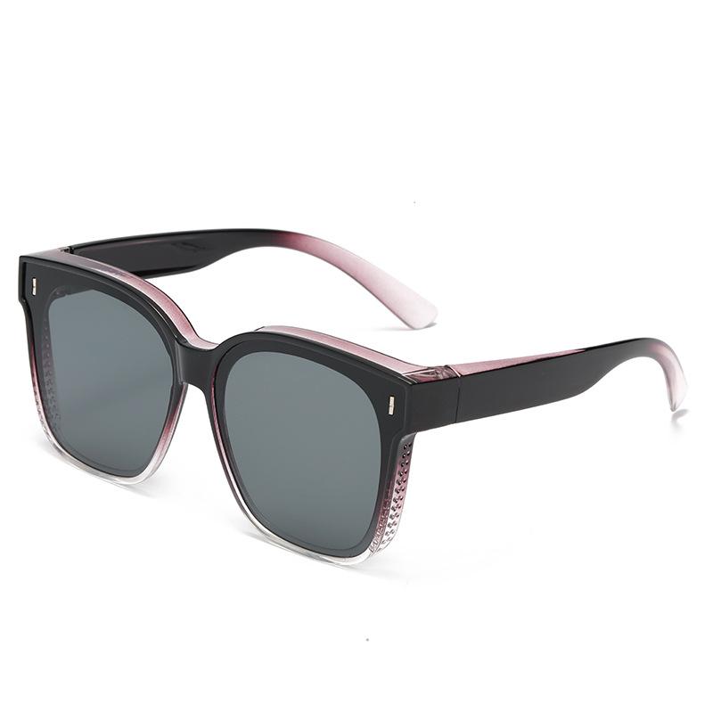 Modne okulary przeciwsłoneczne polaryzacyjne na klips dla mężczyzn i kobiet - Nakładane na okulary korekcyjne, Dwa w jednym do jazdy i ochrony latem