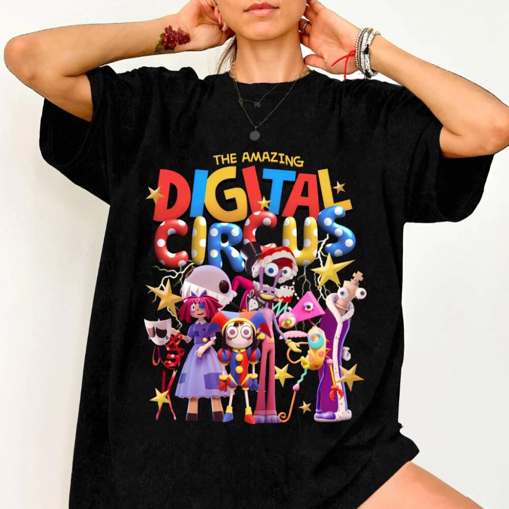 

The Amazing Digital Circus Periphery Tshirt UNISEX and Women New Summer Cotton Y2K Clothing Fashion Comfortable Short Sleeve Tops 4XL