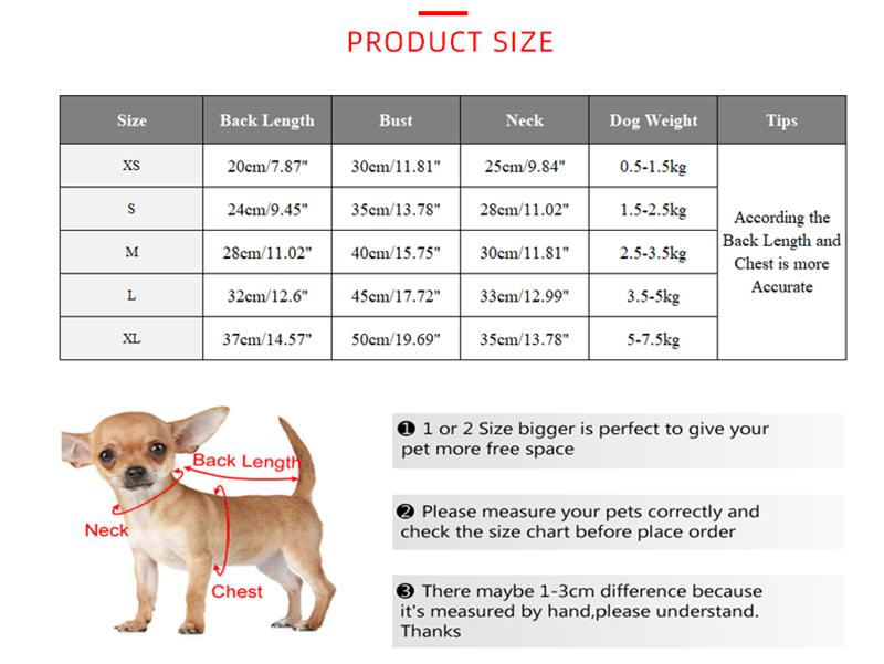 Vinter varme valp Hundeklær Kjæledyr Hundefrakker Hunder Vinterjakke for liten Chihuahua Fransk Bulldog Kjæledyrsklær bomullsfrakk