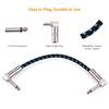 Ggiant AC-18-3 Guitar Pedal Patch Cables 6 Inch Length Coxial Cable Pure Copper   Shielding with