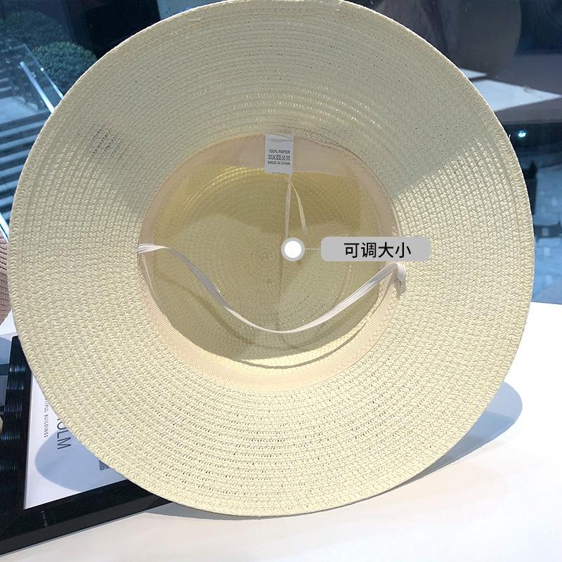 2025 New Spring and Summer Straw Hat Comfortable Women's Beach Hat Straw Braid Hot Selling Bow Sun Hat Sunshade Hat