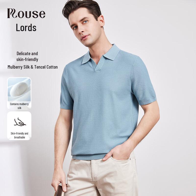 Luotz Men s Cotton Silk Blend Polo T-Shirt 56 (190/104A)