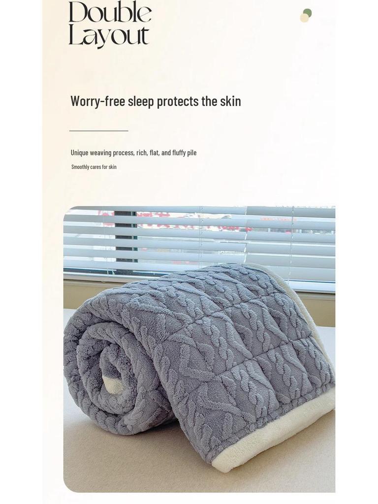 Winter Velvet Mattress Topper: Thick, Warm, Thin Pad for Single Student Dorms