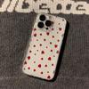 Luminous Love Print Clear Phone Case for iPhone 17 Pro Max 16 15 Pro 14 13 12 11 XR 17Air 16 Plus Silicone Cover