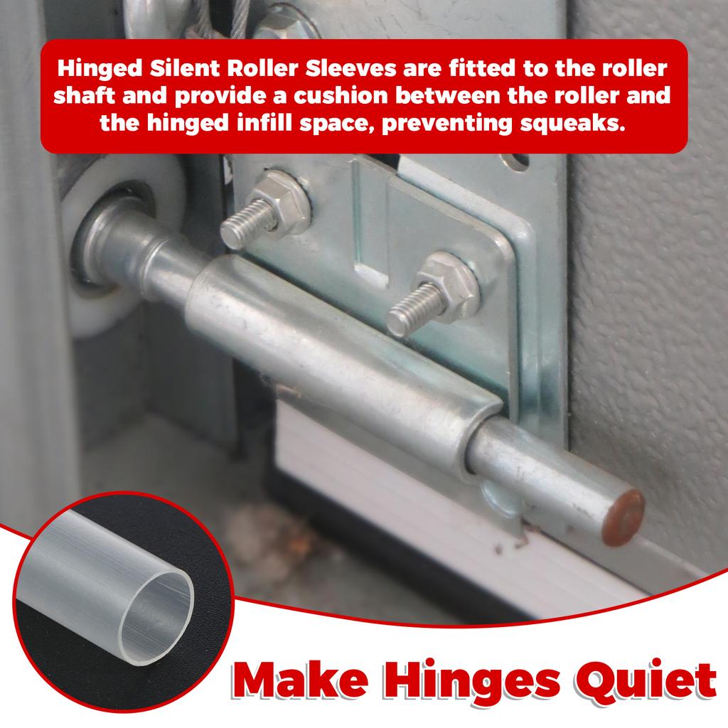 20Pcs New Hinge Quiet Roller Sleeves ABS Garage Door Hinge Rollers Noise Reducing Garage Door Hinge Roller Sleeves for Garages