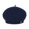VARZAR Studded Logo Wool Beret Navy