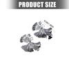 Boucles d'oreilles élégantes en forme de feuille de ginkgo pour femmes Or et Argent Confortables Parfaites pour les occasions quotidiennes et formelles