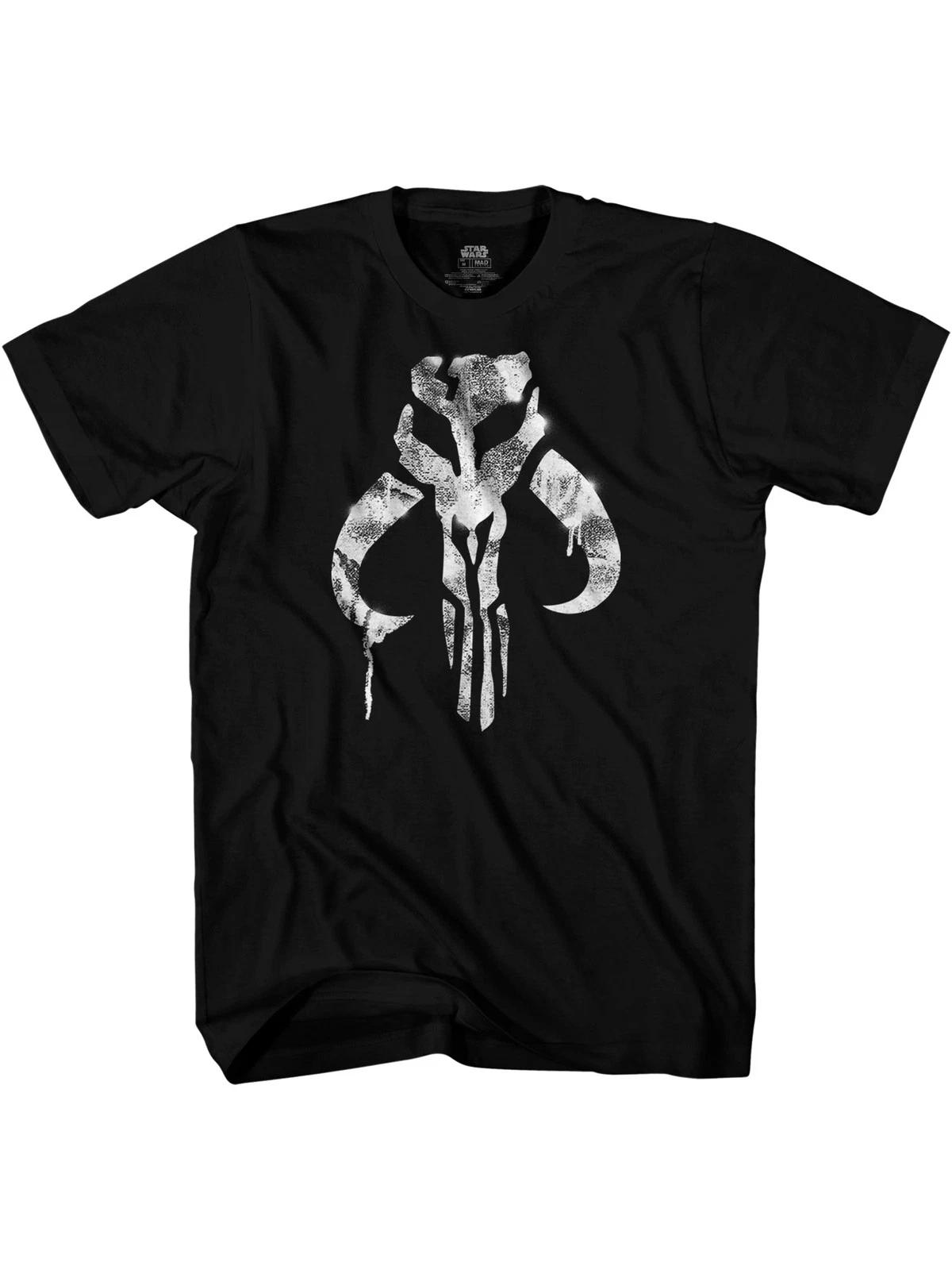 Star Wars Boba Fett Mandalorian Symbol Officially Licensed Adult T Shirt S